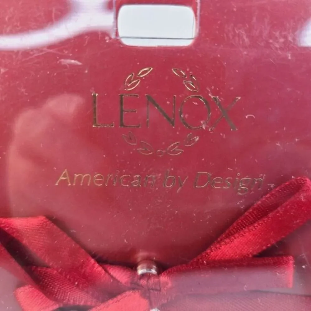 Lenox Christmas Ornament Silver Plated‎ Snowflake Charm Made USA New